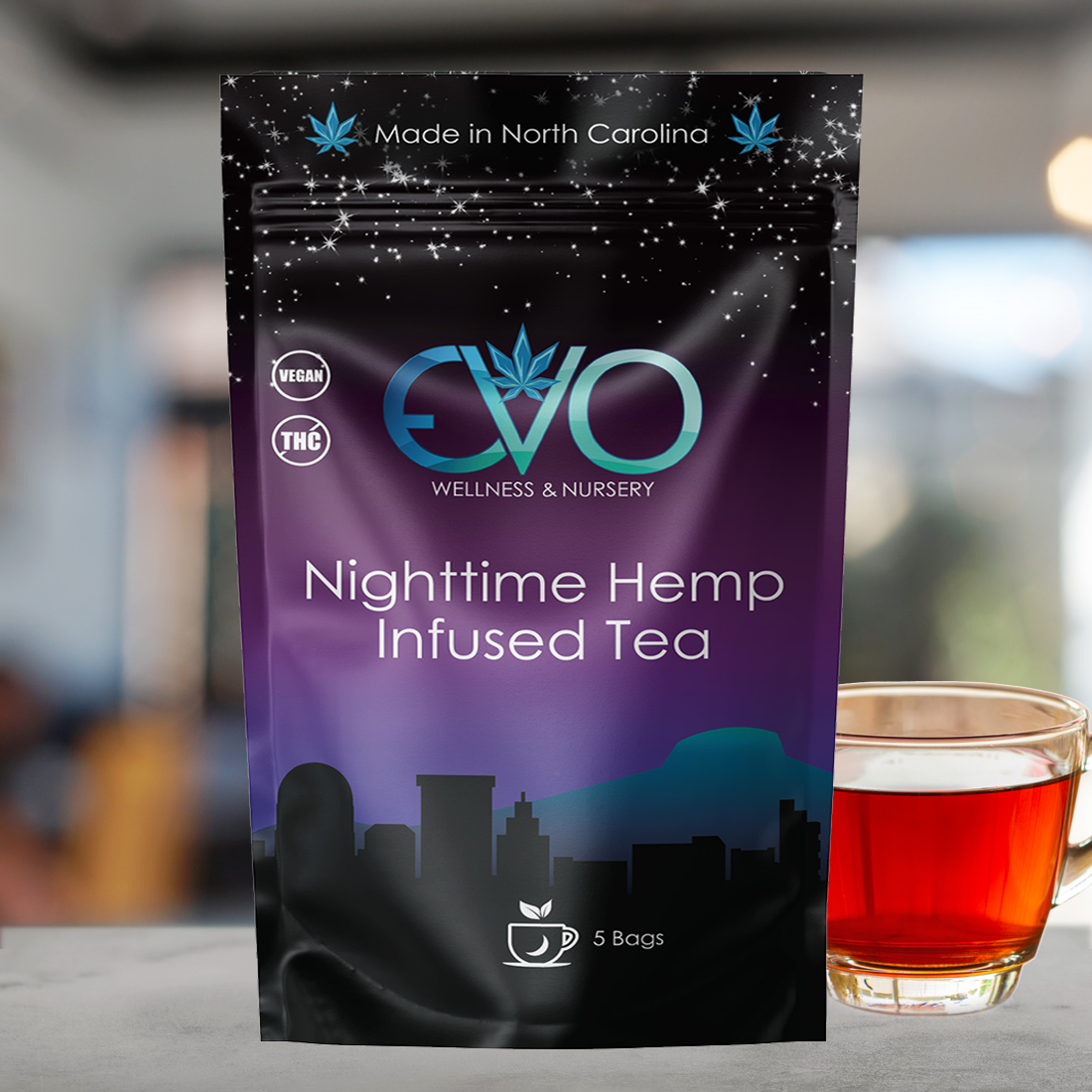Instant Nighttime Tea Nighttime Hemp-Infused Tea – EVO Wellness & Nursery